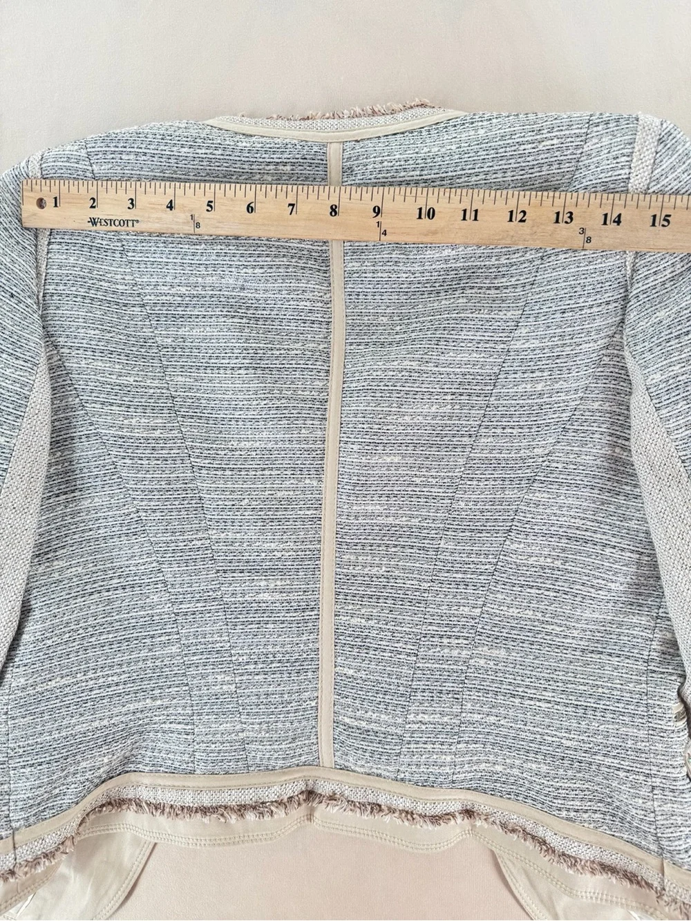 WHBM Metallic Tweed Studded Jacket Size 4